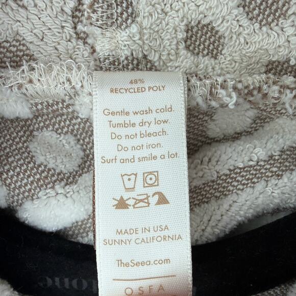 SEEA Linda Mar Wrap One Size Cocoon Terry Jacquard Towel Boho Beachwear Bathrobe - Picture 9 of 14